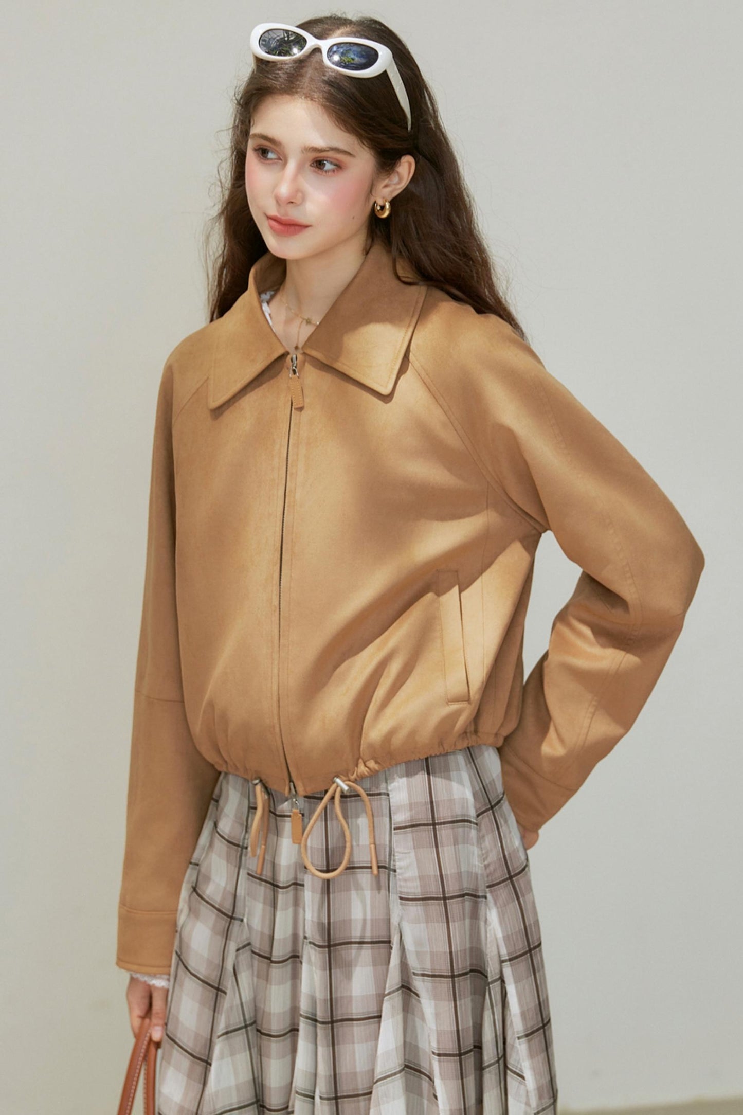 Suede Cropped Jacket