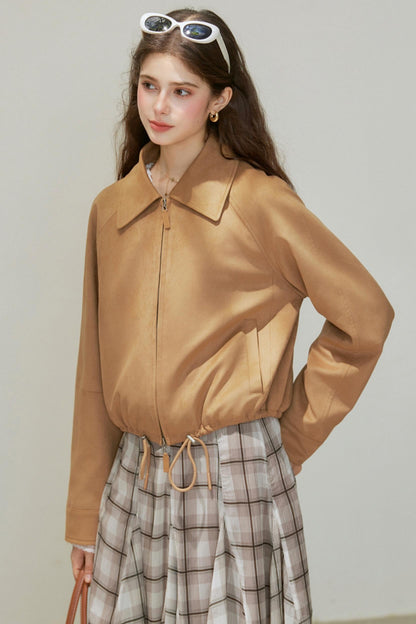 Suede Cropped Jacket