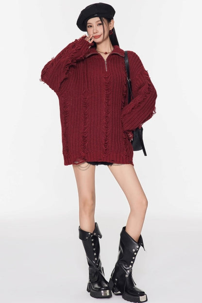 Soft Waxy Knit Sweater