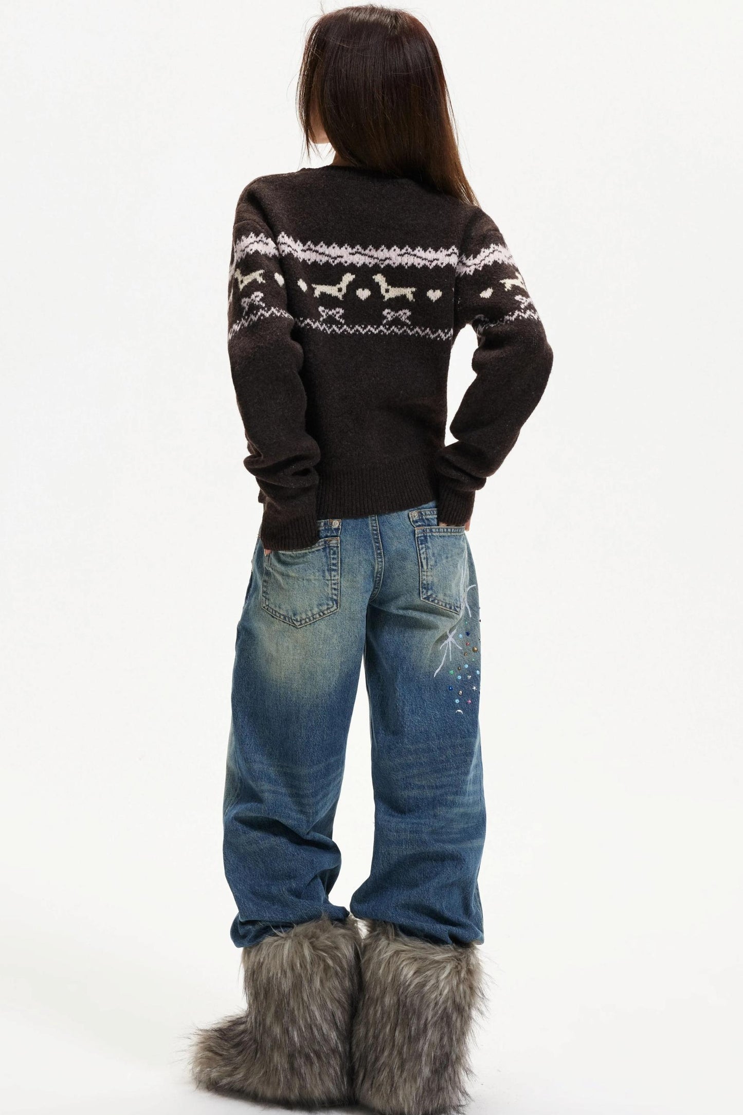 Fair Isle Knitted Cardigan