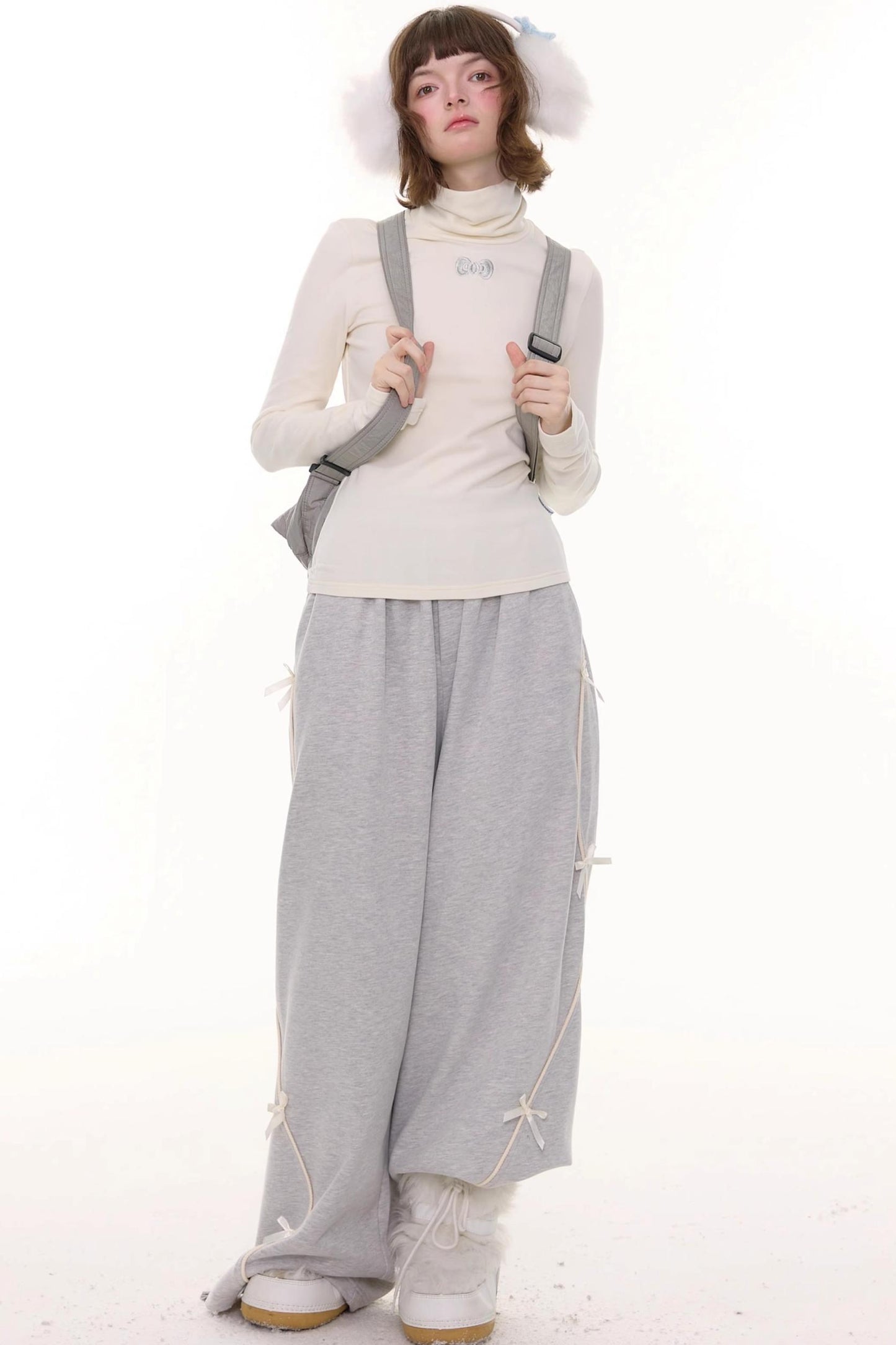 Autumn Retro High Neck Knitted Top