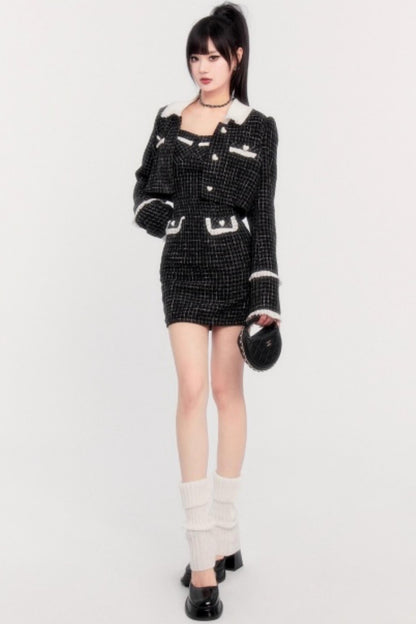 Waist Slimming Sundress Jacket Two-Piece Set-Up