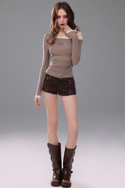 Hot Girl Black Shorts