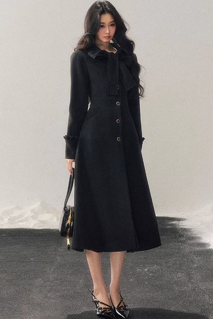 Hepburn Quilted Woolen Coat