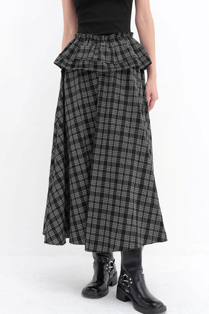 V-Lace Patchwork A-Line Dress