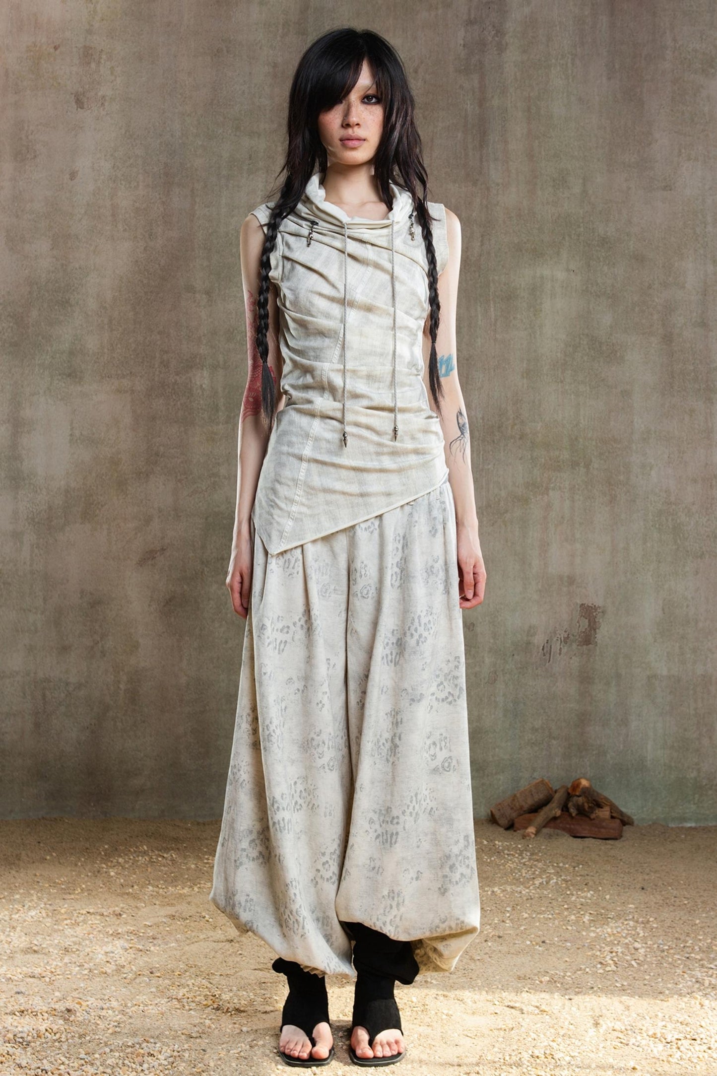 Retro Fishbone Pants