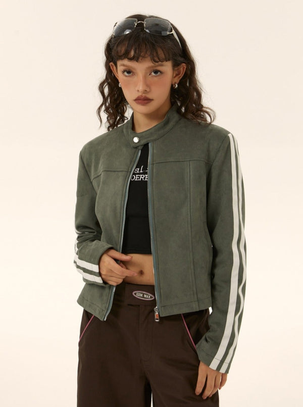 American suede leather jacket