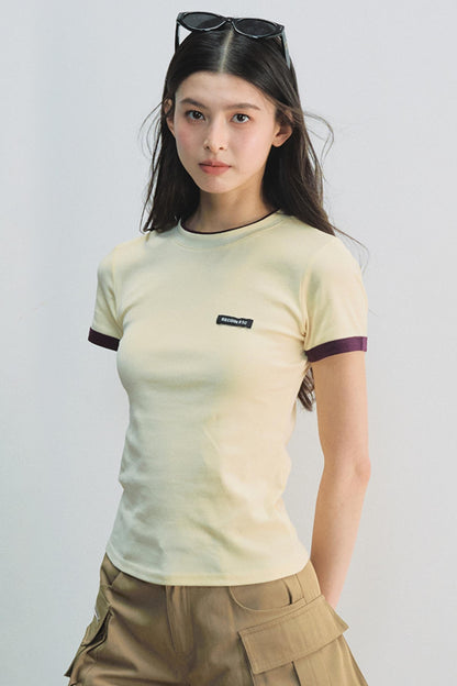 Miu Colorblock Waist Tee