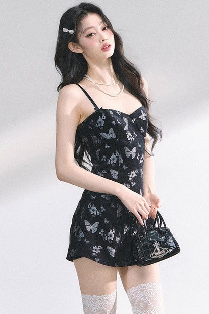 Butterfly One-Shoulder Dress