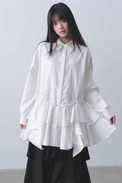 Asymmetrical Ruffled Dress