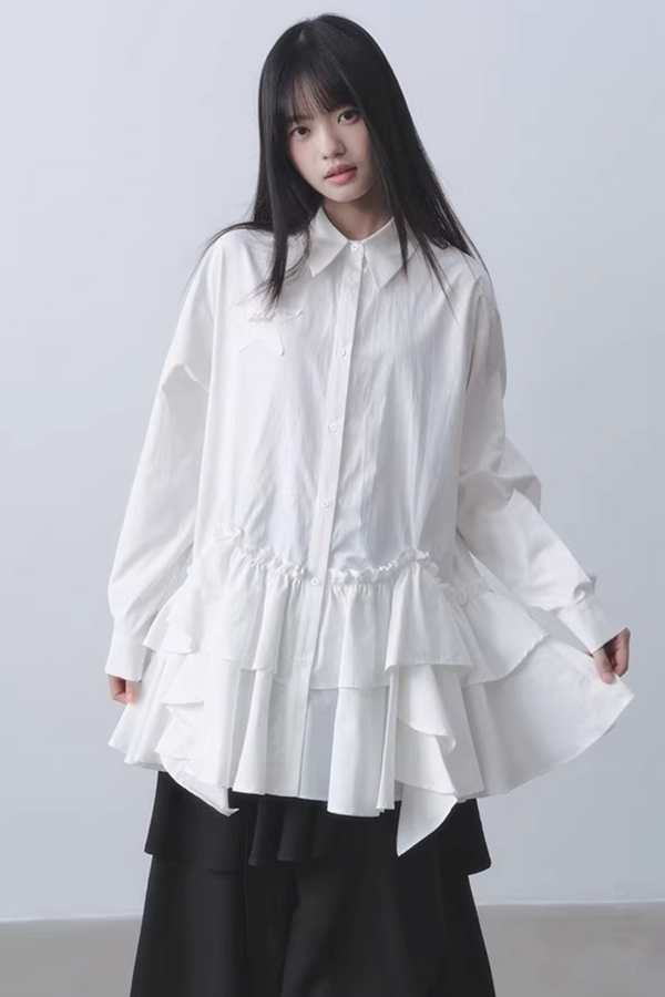 Asymmetrical Ruffled Dress