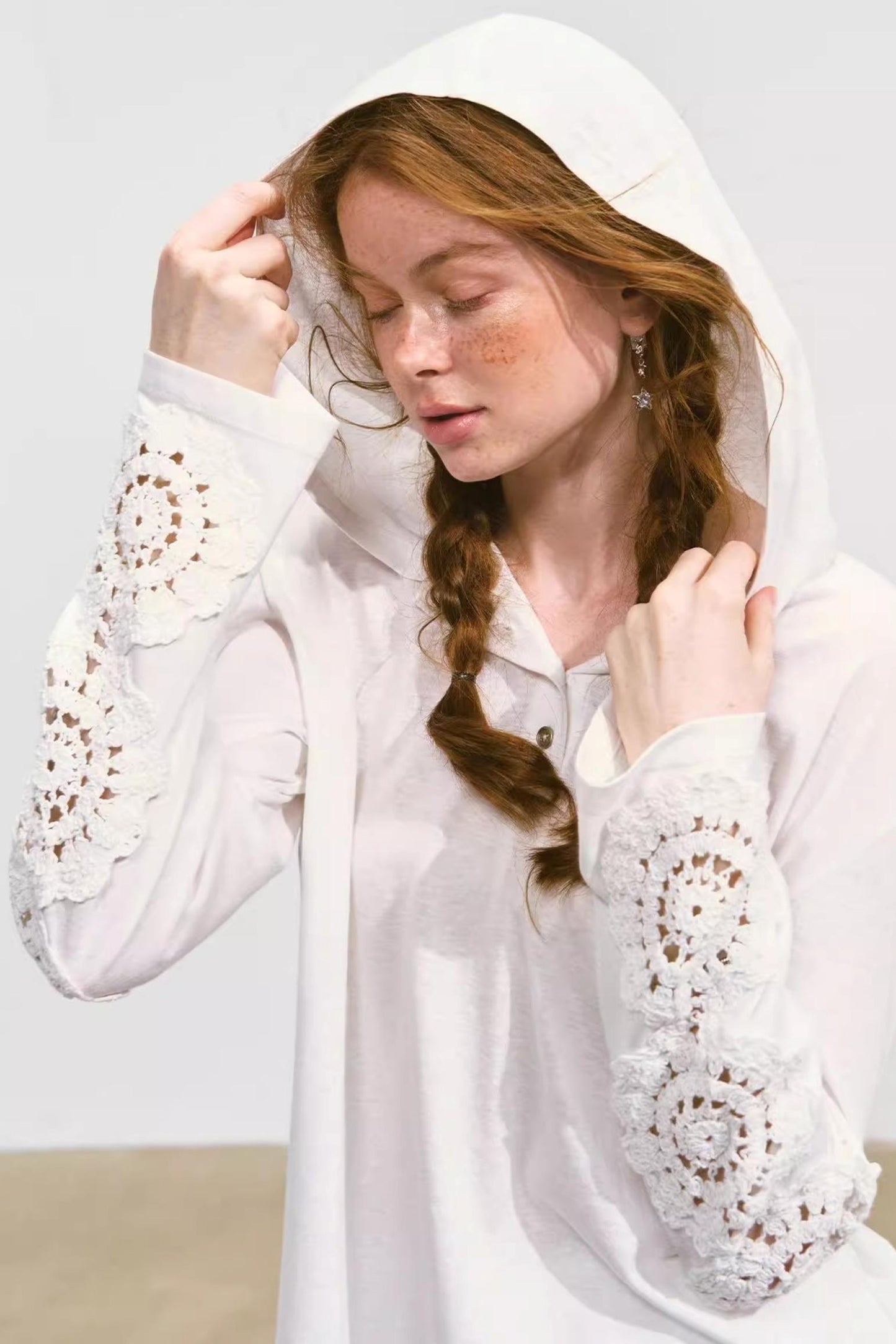 Breezy Lace Hoodie Tee