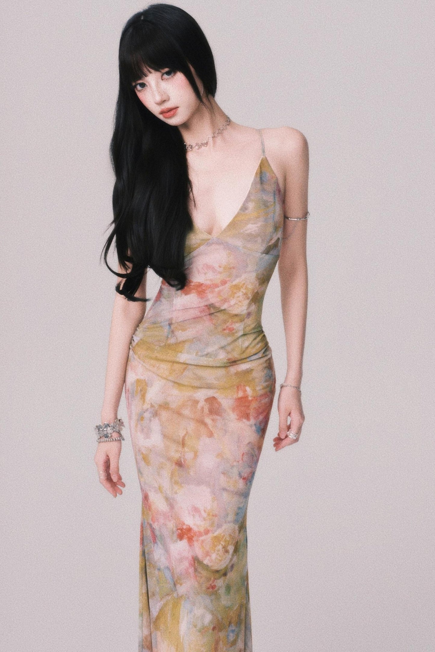 Summer V-Neck Long Dress