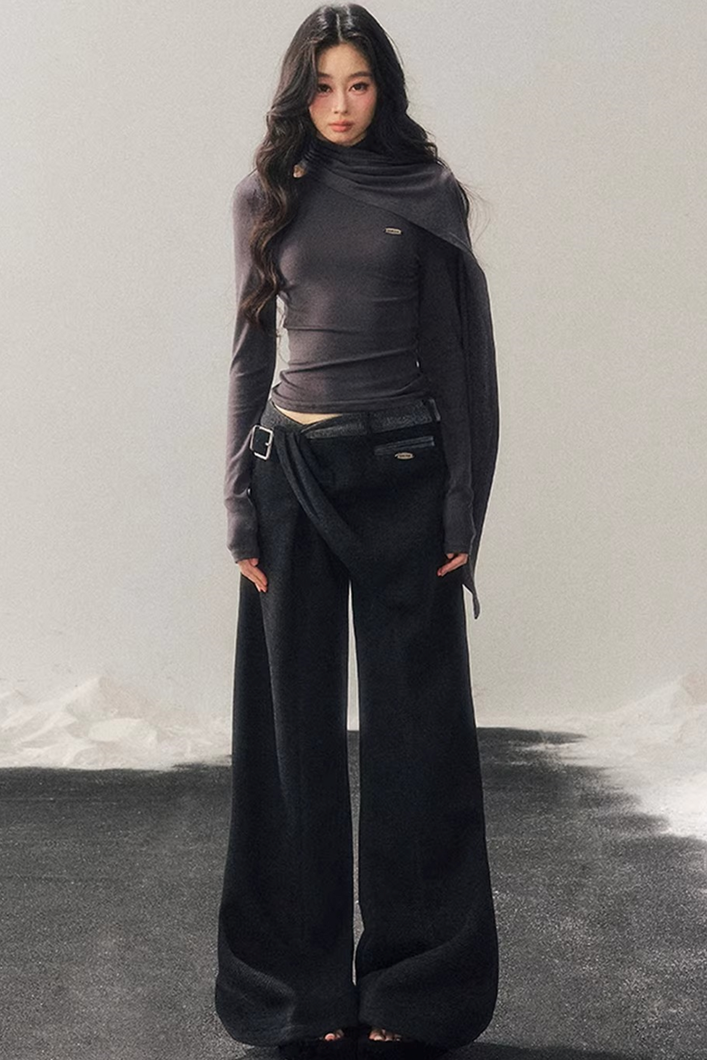 Long-Sleeved Wool Winter Top