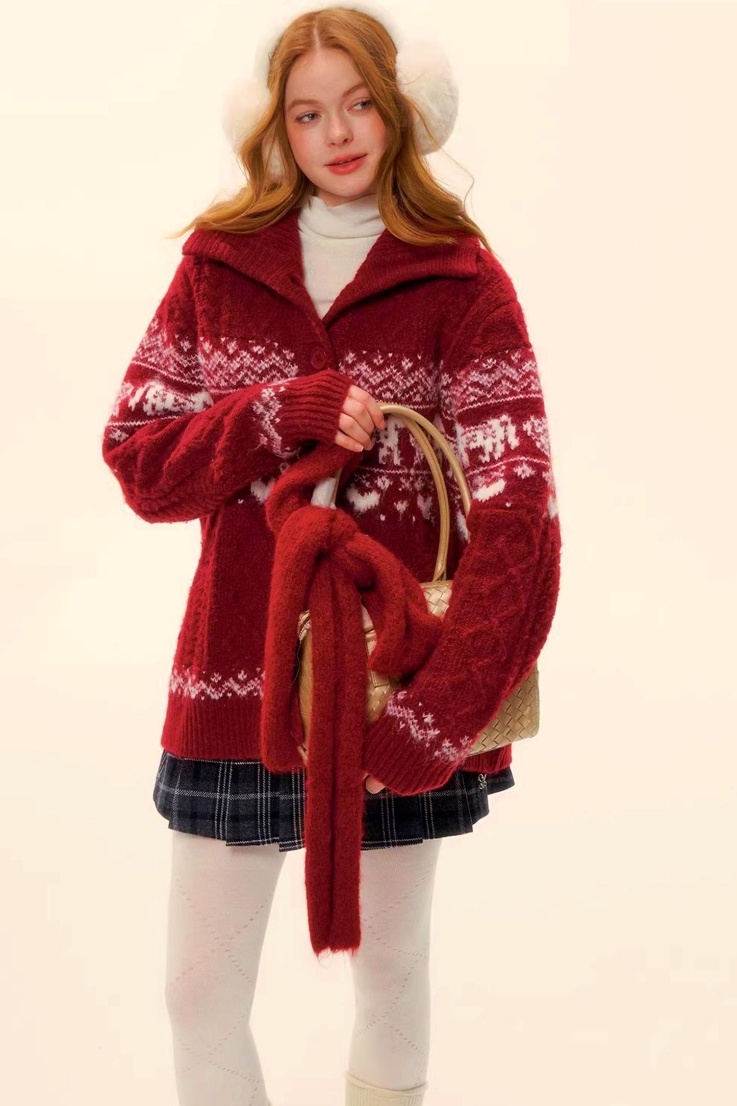 Fair Isle Wool Cardigan