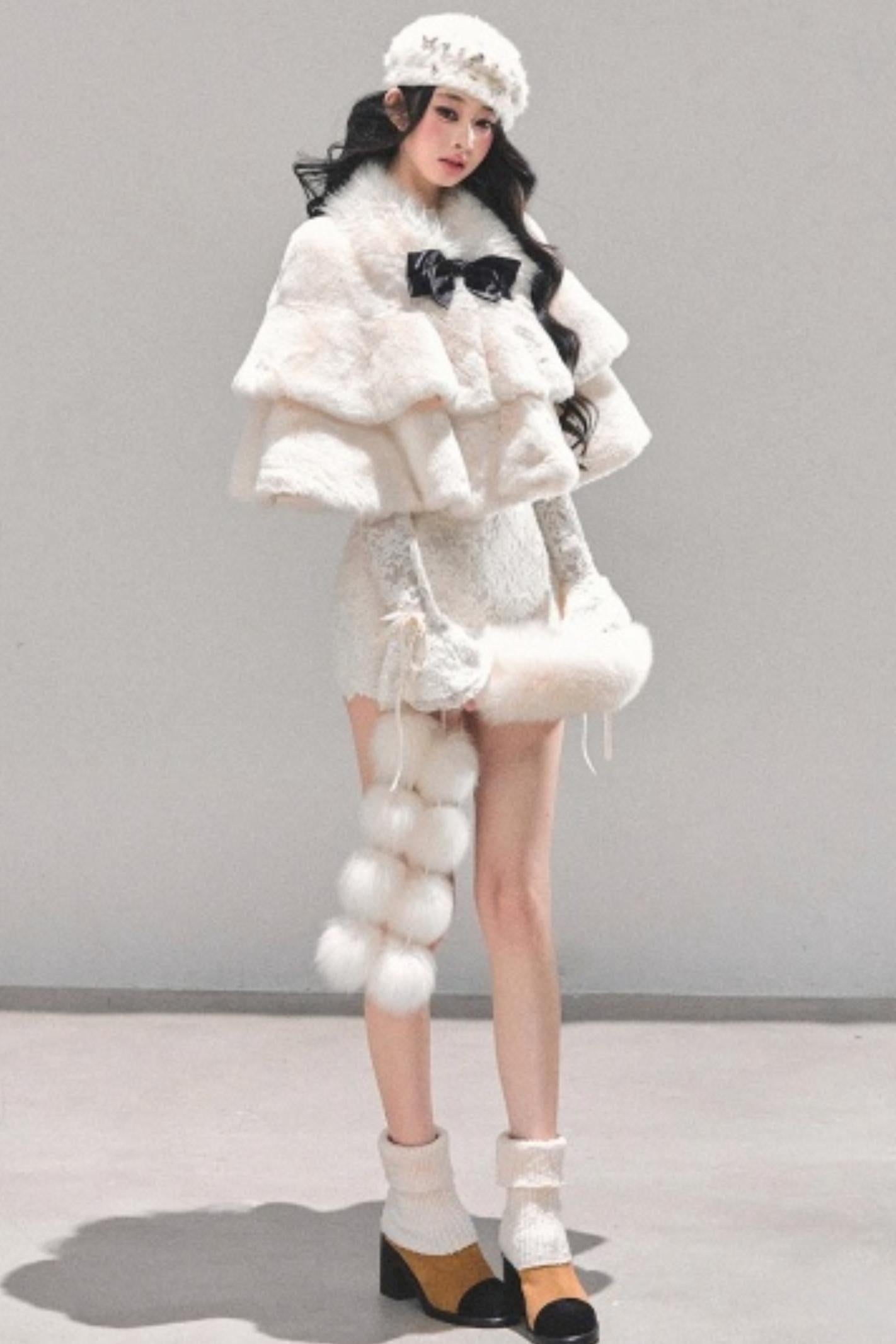 French Winter Cape Coat