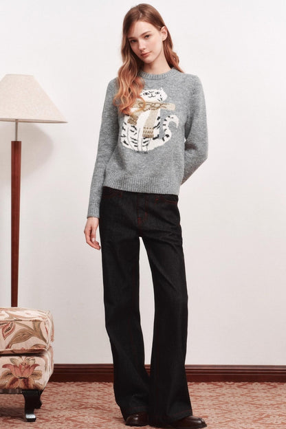 Kitten Crew Neck Sweater