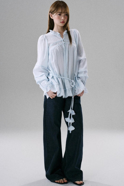 Symphony Acetate Flower Top