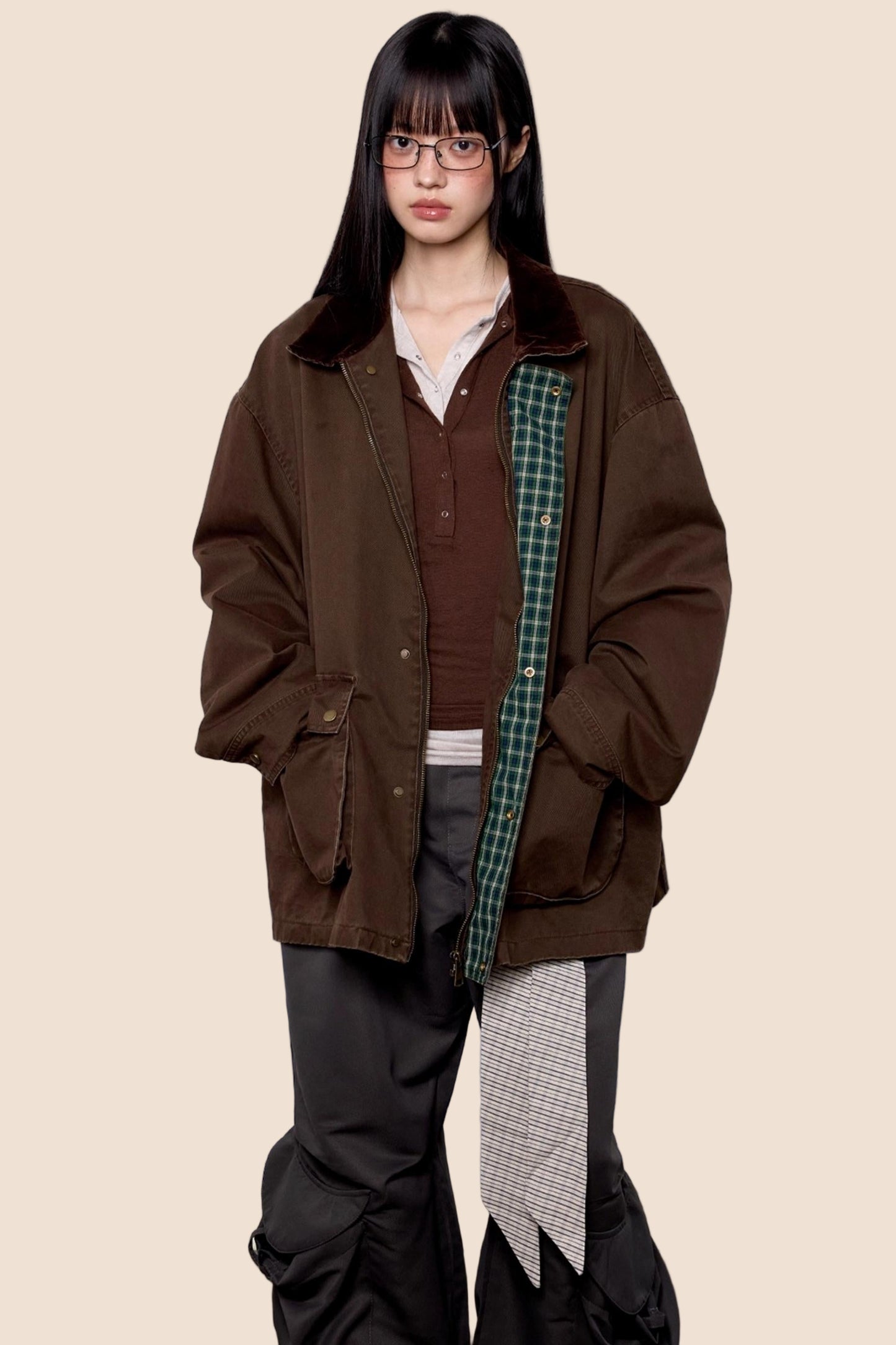 Vintage Cargo Lapel Jacket