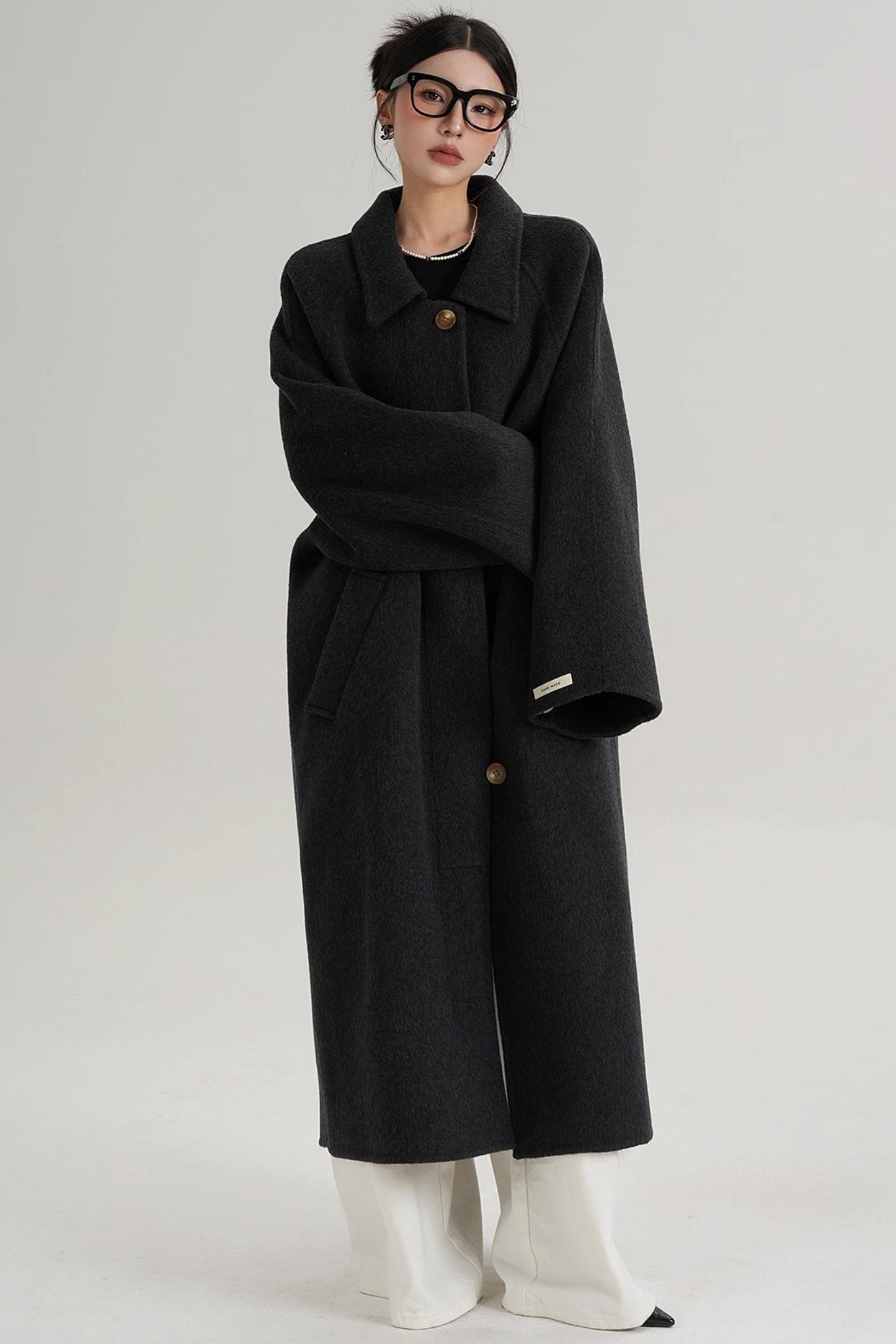 Temperament Wool Reversible Long Coat