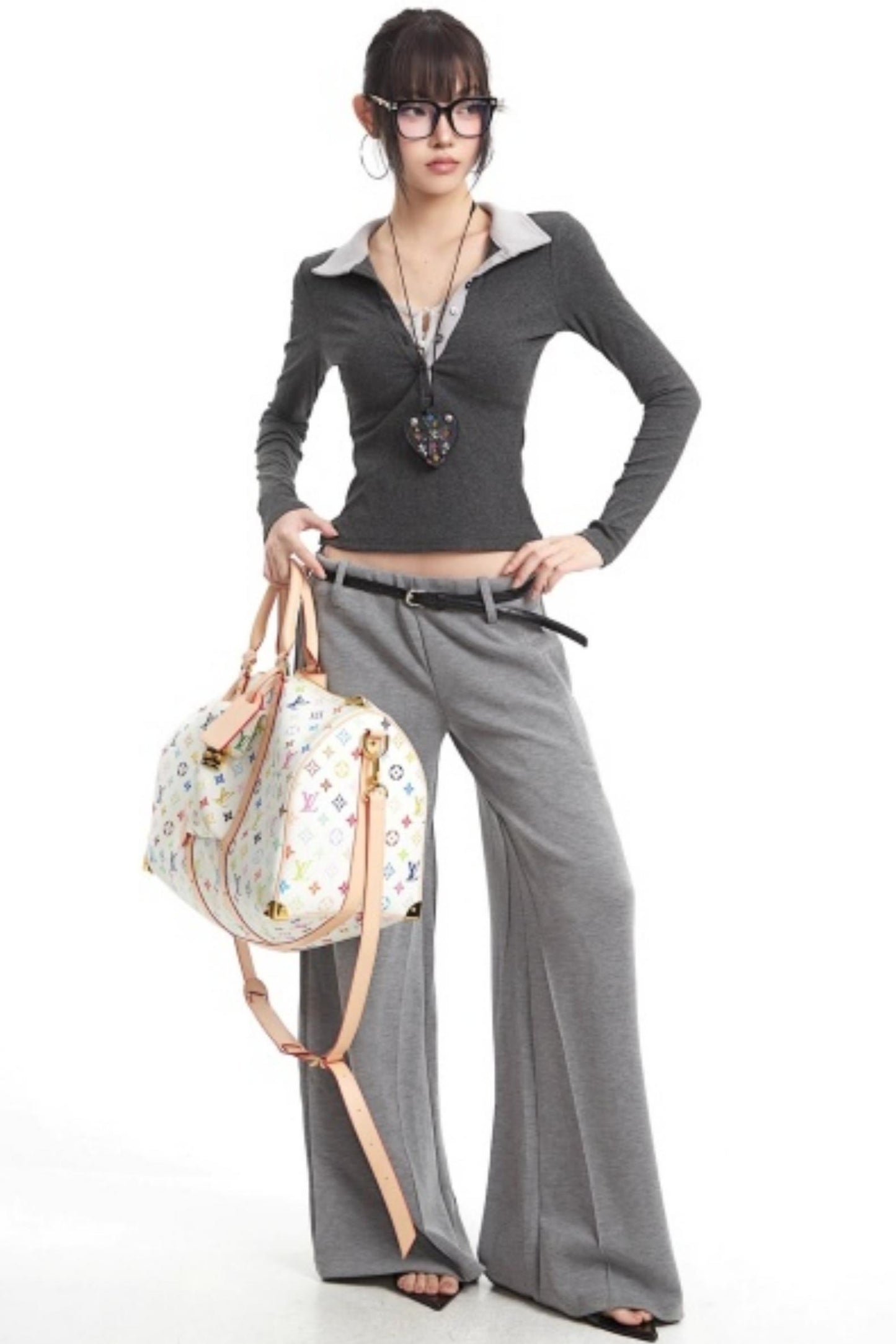 Retro Light Gray Sweatpants