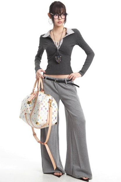 Retro Light Gray Sweatpants