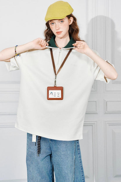 Color Block Polo Tee