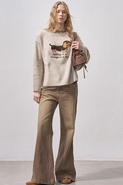 Dachshund Soft Knit Sweater