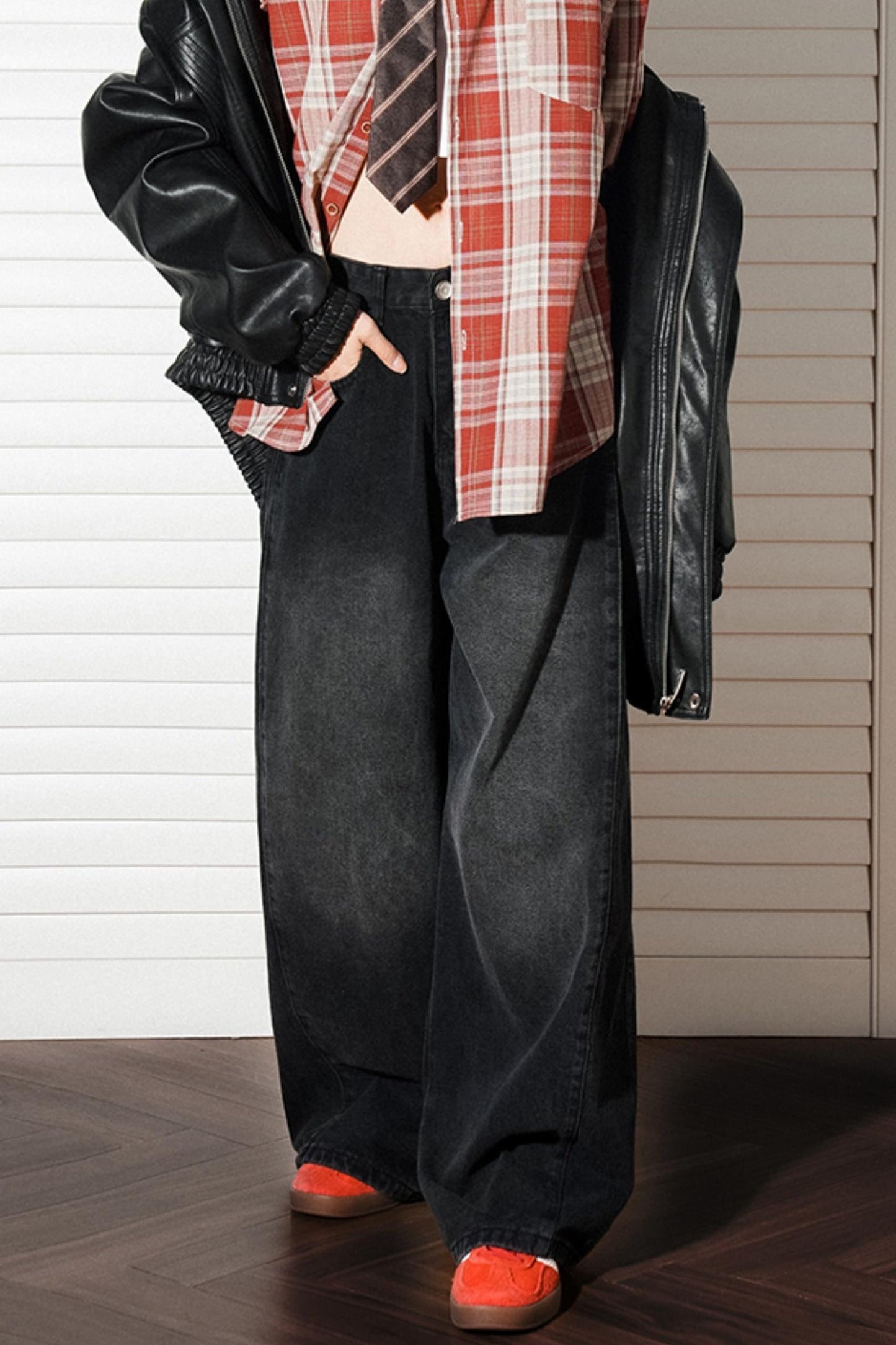 Straight Casual Split Jeans Pants