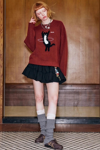 Laser Beaded Knitted Sweater