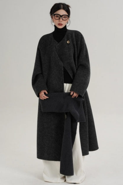 Hooded Double-Sided Wool Coat