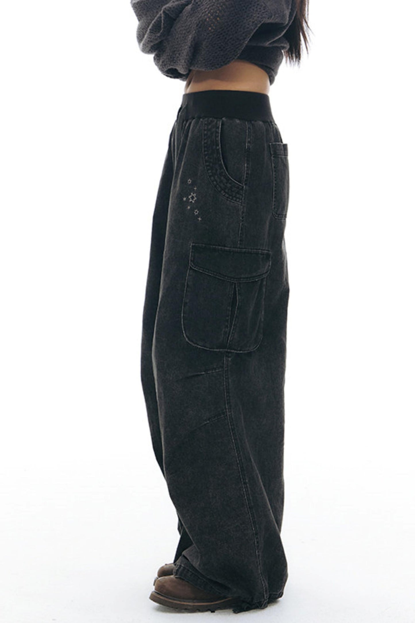 Vintage Weite Retro-Hosen