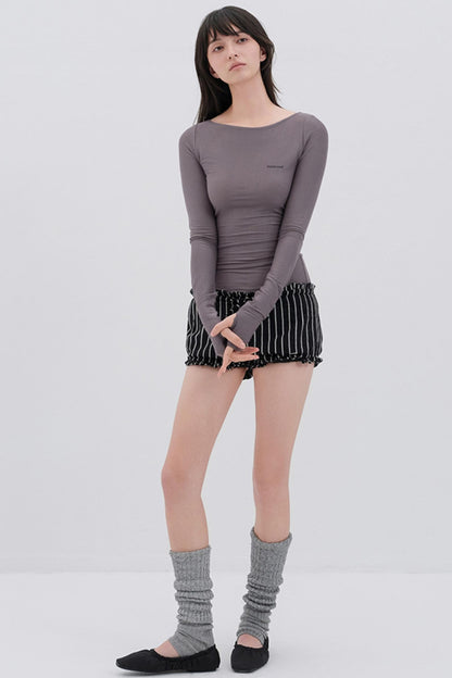 Soft Fleece Striped Pants