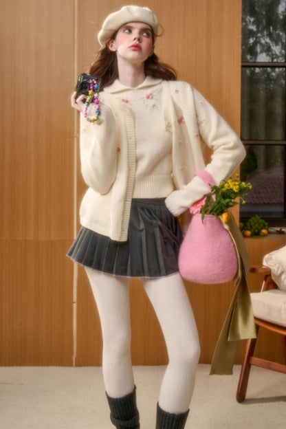 Wool Handmade Embroidered Sweater