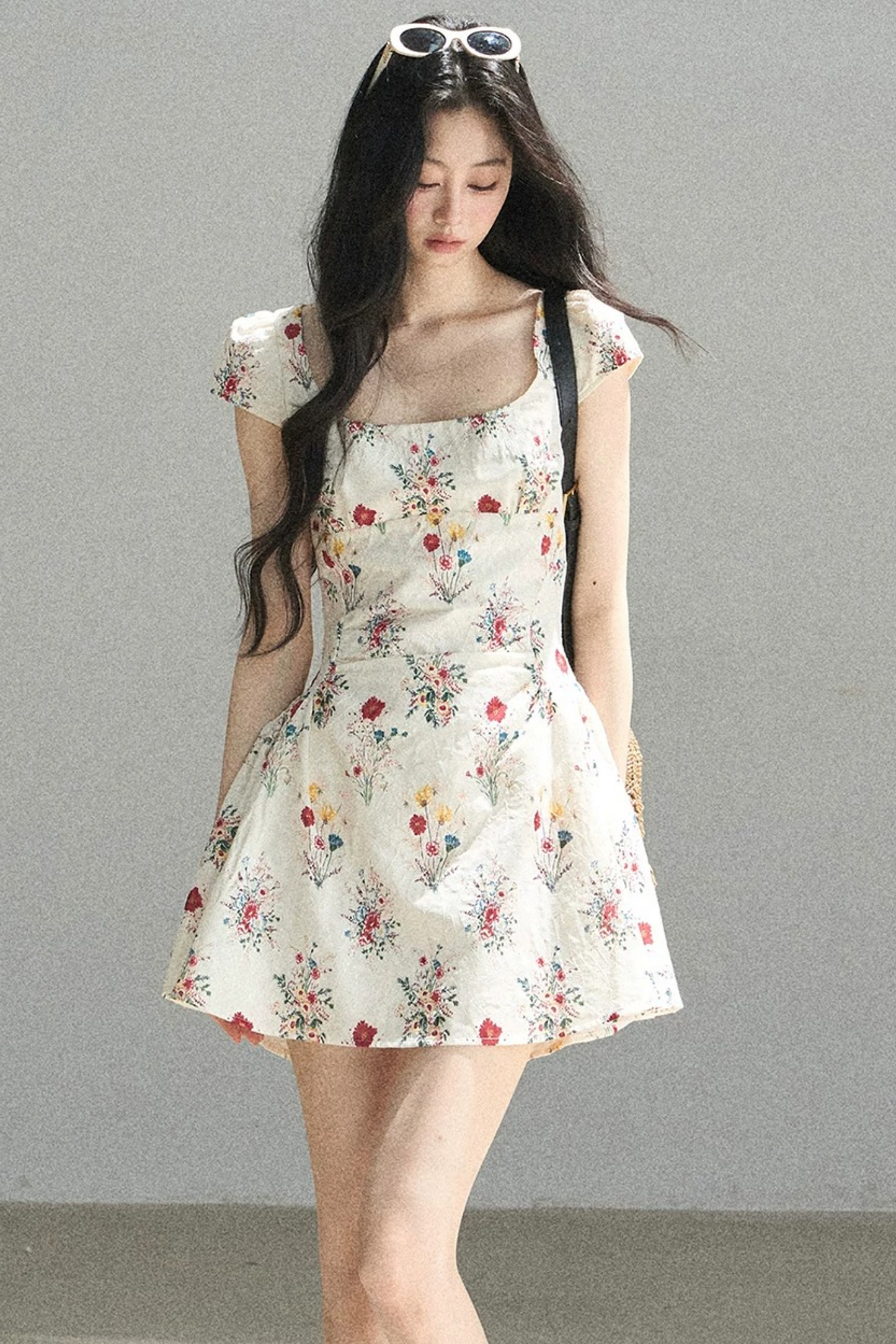 Blooming Chiffon Floral Dress