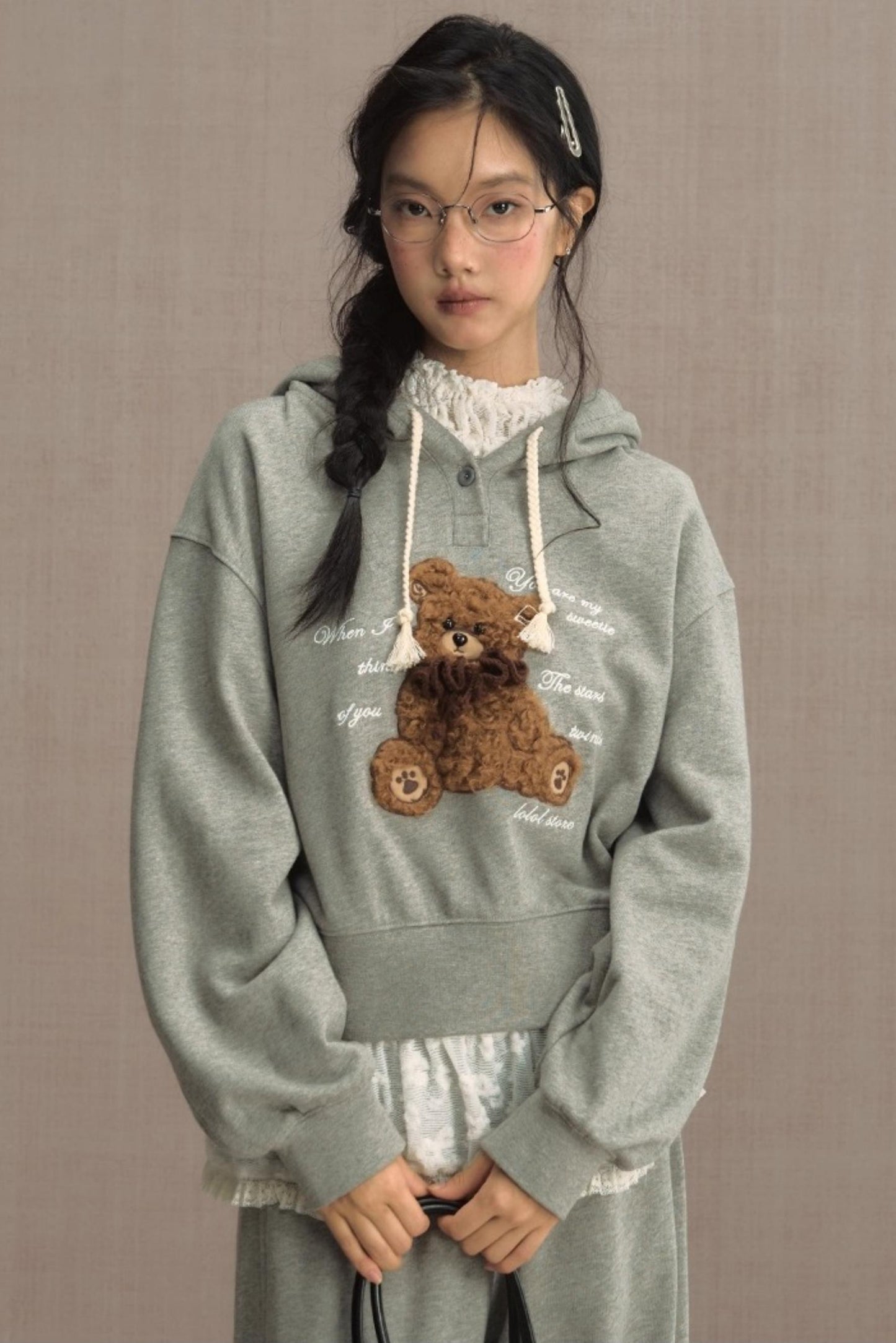 Fluffy Hooded Sweatshirt