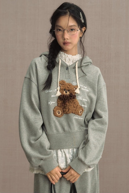 Fluffy Hooded Sweatshirt