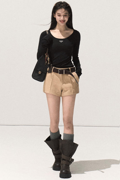 Skin Emotion Wool Knitted Top