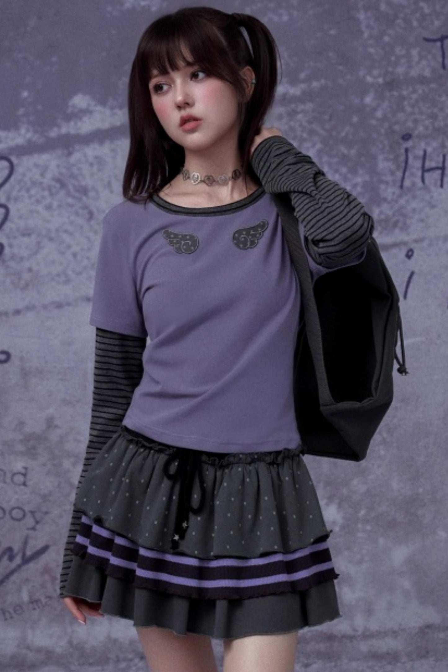 Energetic Striped Autumn Top