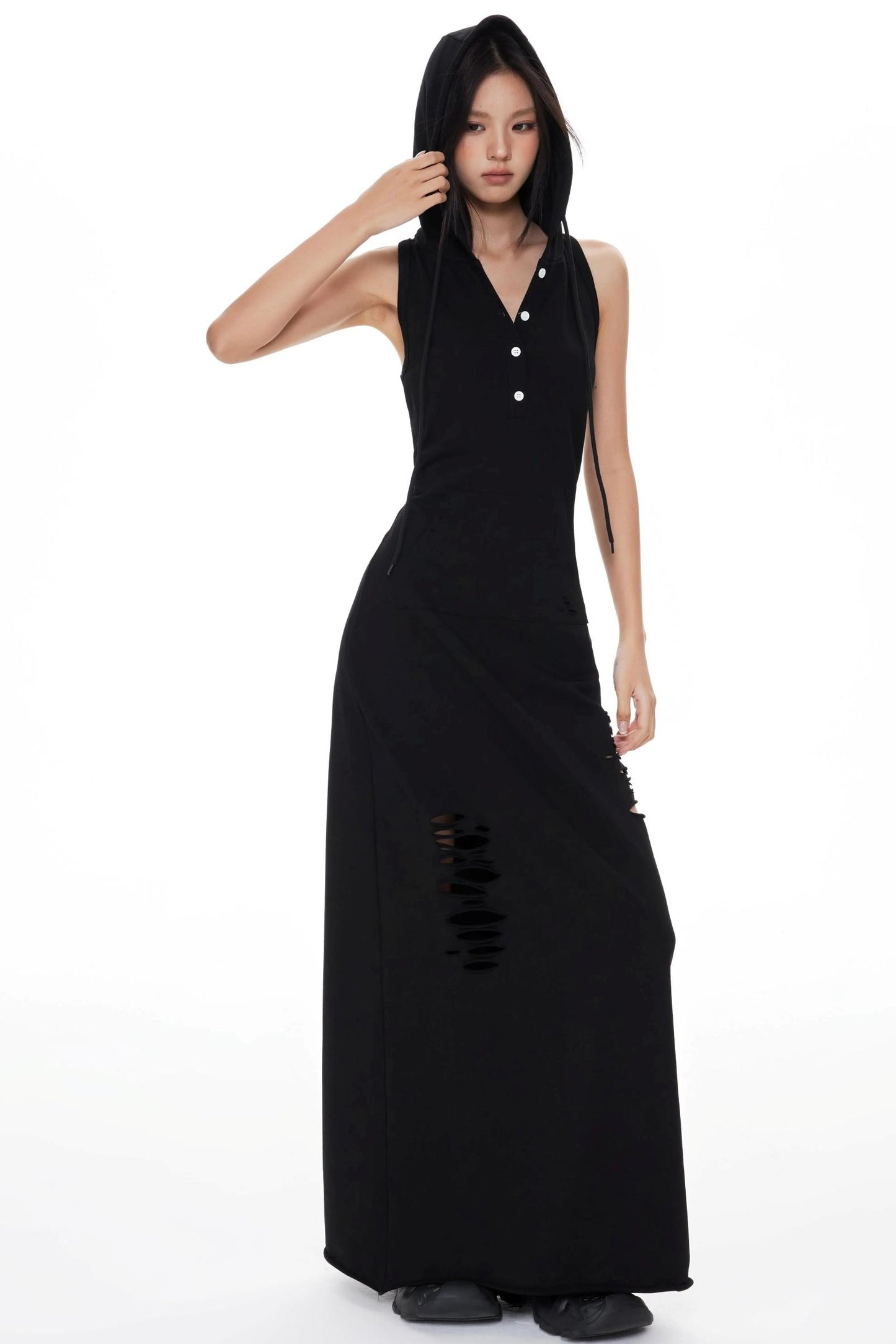 Knitted Hooded Dress