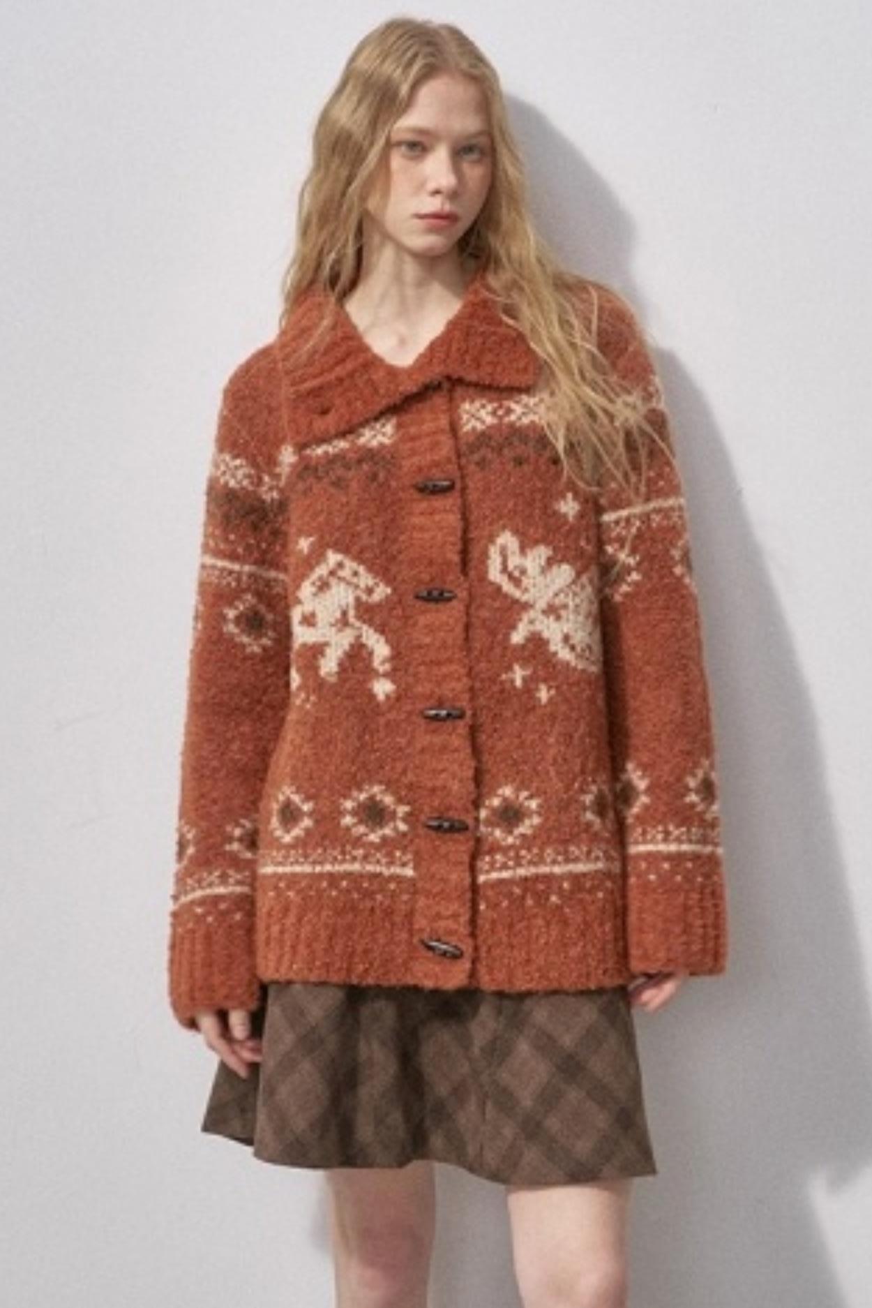 Bird and Pony Knit Cardigan