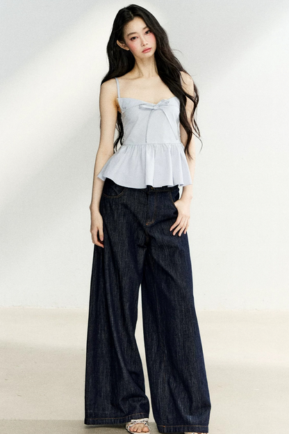 Ruffled Bow Camisole Top