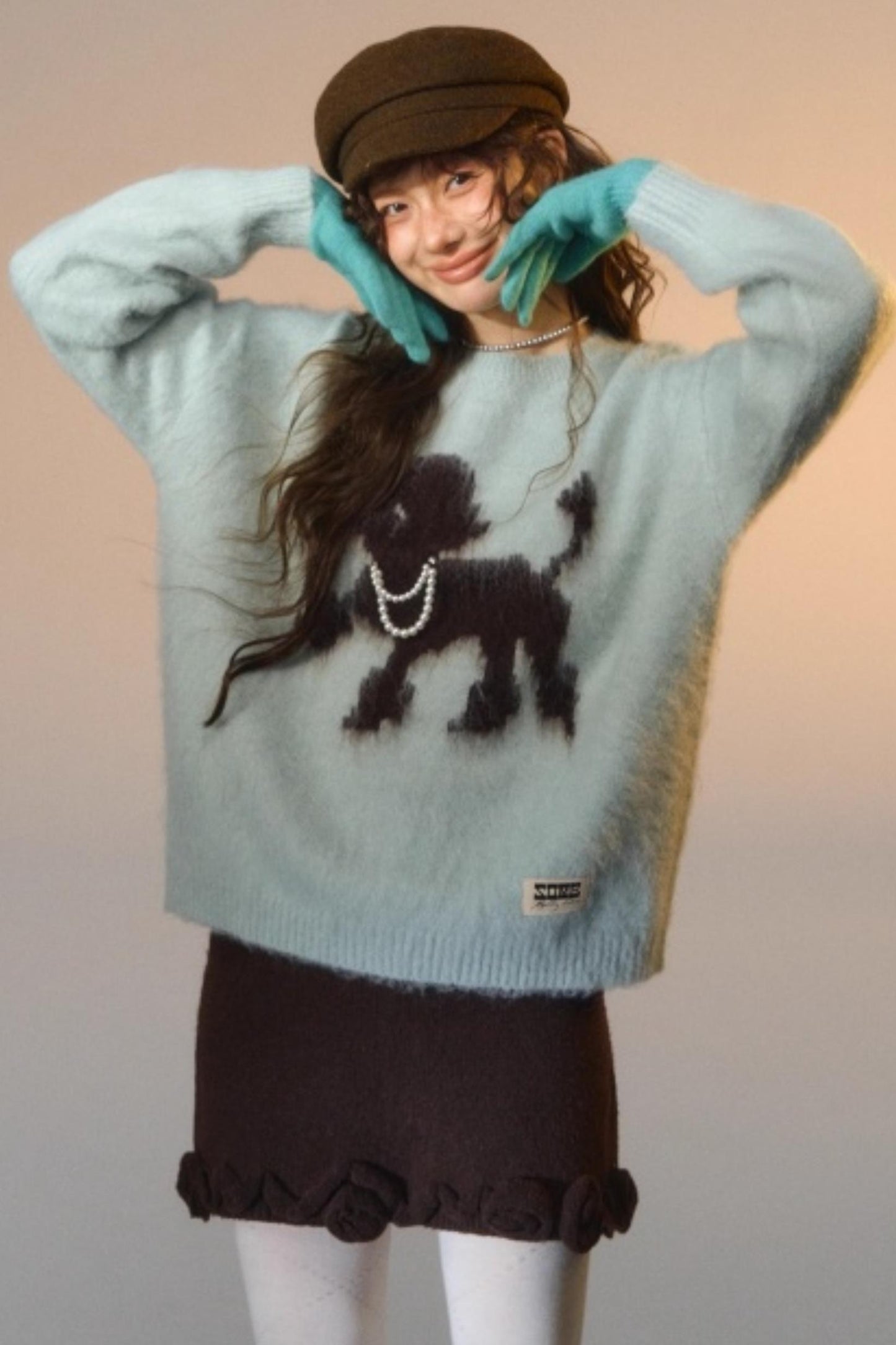 Tsundere Puppy Crewneck Sweater