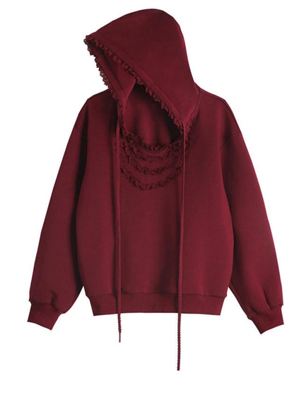 Fungus Collar Hooded Sweatshirt Set-Up