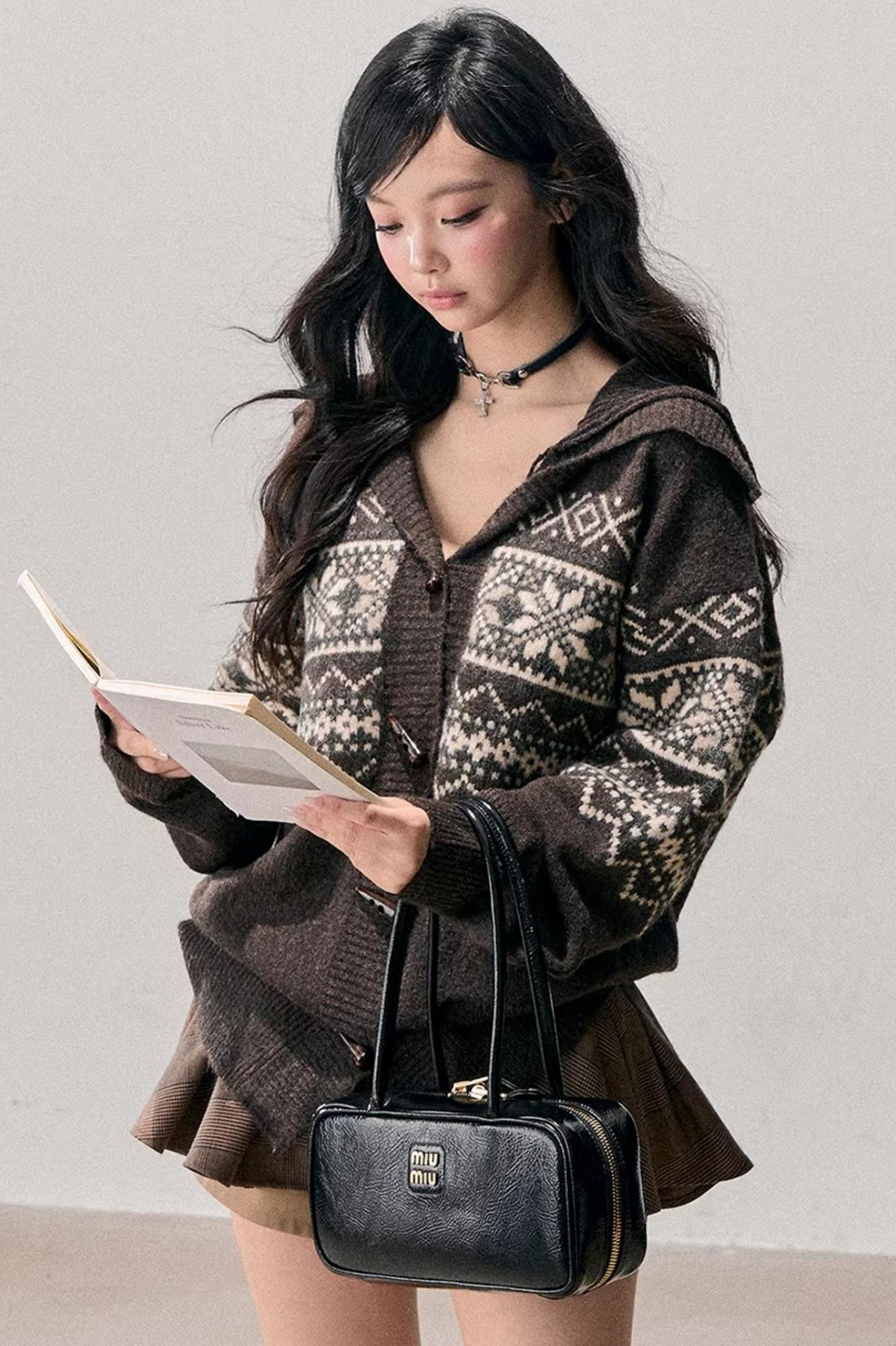 Fair Isle Duffle Cardigan