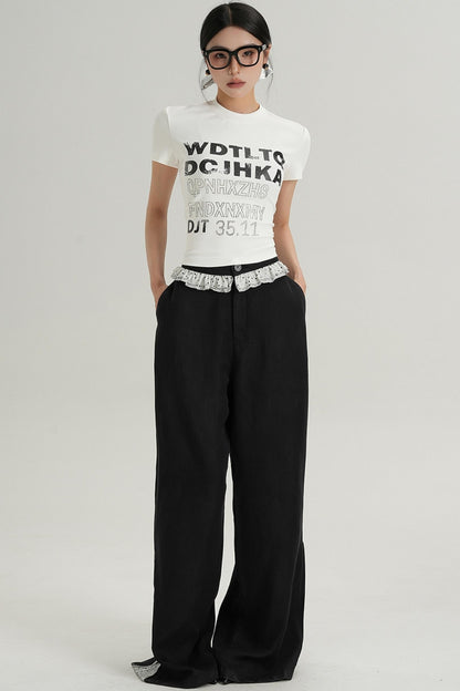 Trendy Short Sleeve Graphic Tee