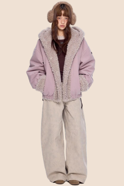 Retro Scimitar Wide-Leg Pants