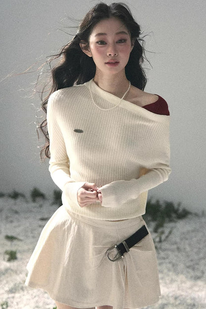 The Ashes Schulterfreies Strick-Oberteil