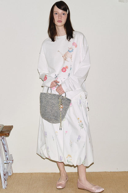 Custom Floral Long Sleeve Tee Set-Up