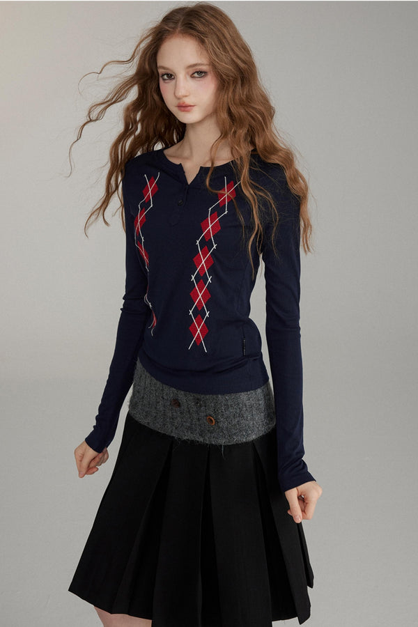 Schwergewicht Langarm-Basisschichtoberteil 